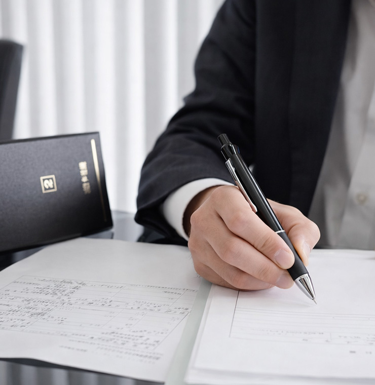 不動産登記に関する書類と費用のイメージ