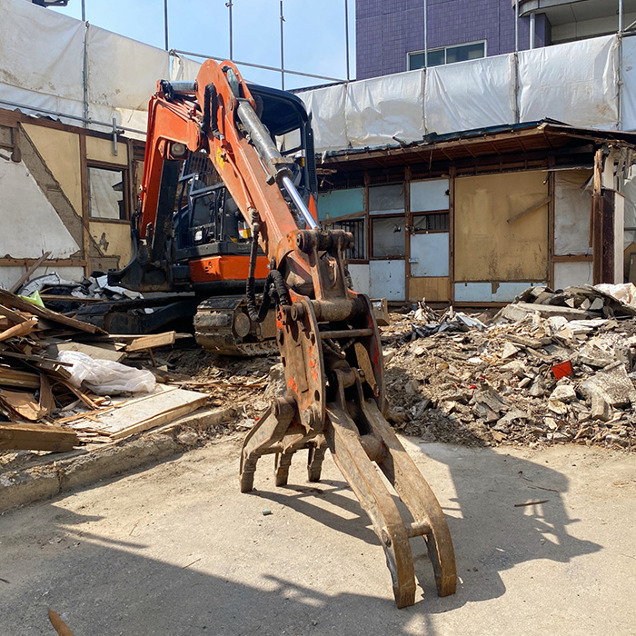 建物滅失登記のための解体工事と現地状況
